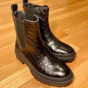 NWT Lucky Brand Black Leather Boots